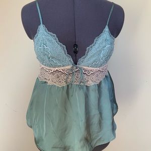 Victoria’s Secret lace top/cami and shorts